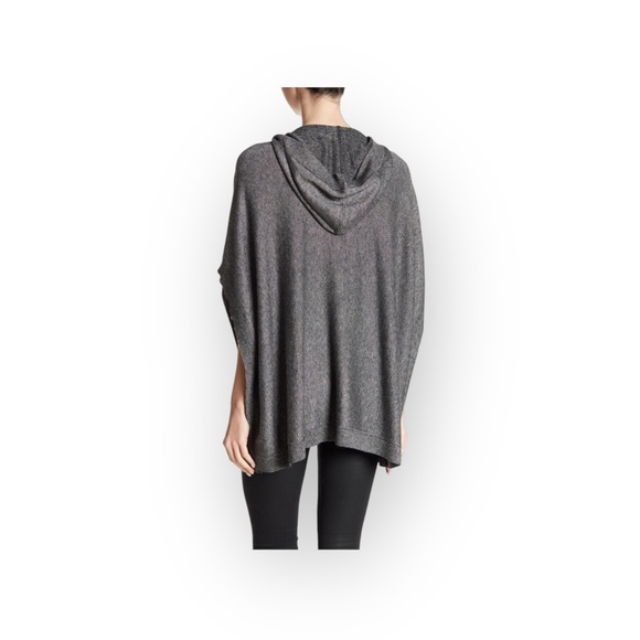 new Leimere ༄ Cozy Cashmere Sweater Poncho Hoodie Top ༄ Marbled Grey ༄ XS S M L - Picture 14 of 15
